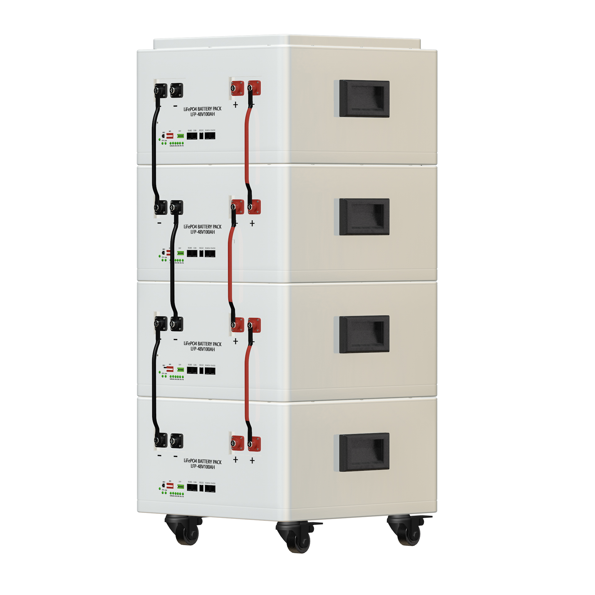 High-Capacity 48V 400Ah Stacked LiFePO4 Battery Pack for Home Solar Energy Storage - Image 3